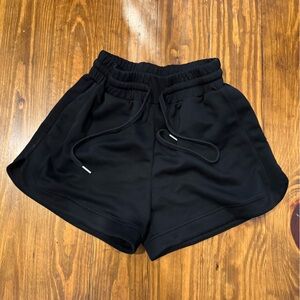entro Black Athletic Drawstring Waist Shorts